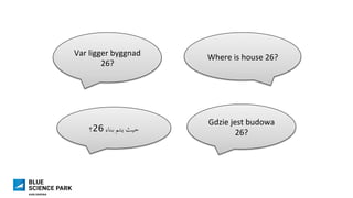 Var	ligger	byggnad	
26?	
Where	is	house	26?	
	‫62؟‬ ‫بناء‬ ‫يتم‬ ‫حيث‬
Gdzie	jest	budowa	
26?	
 