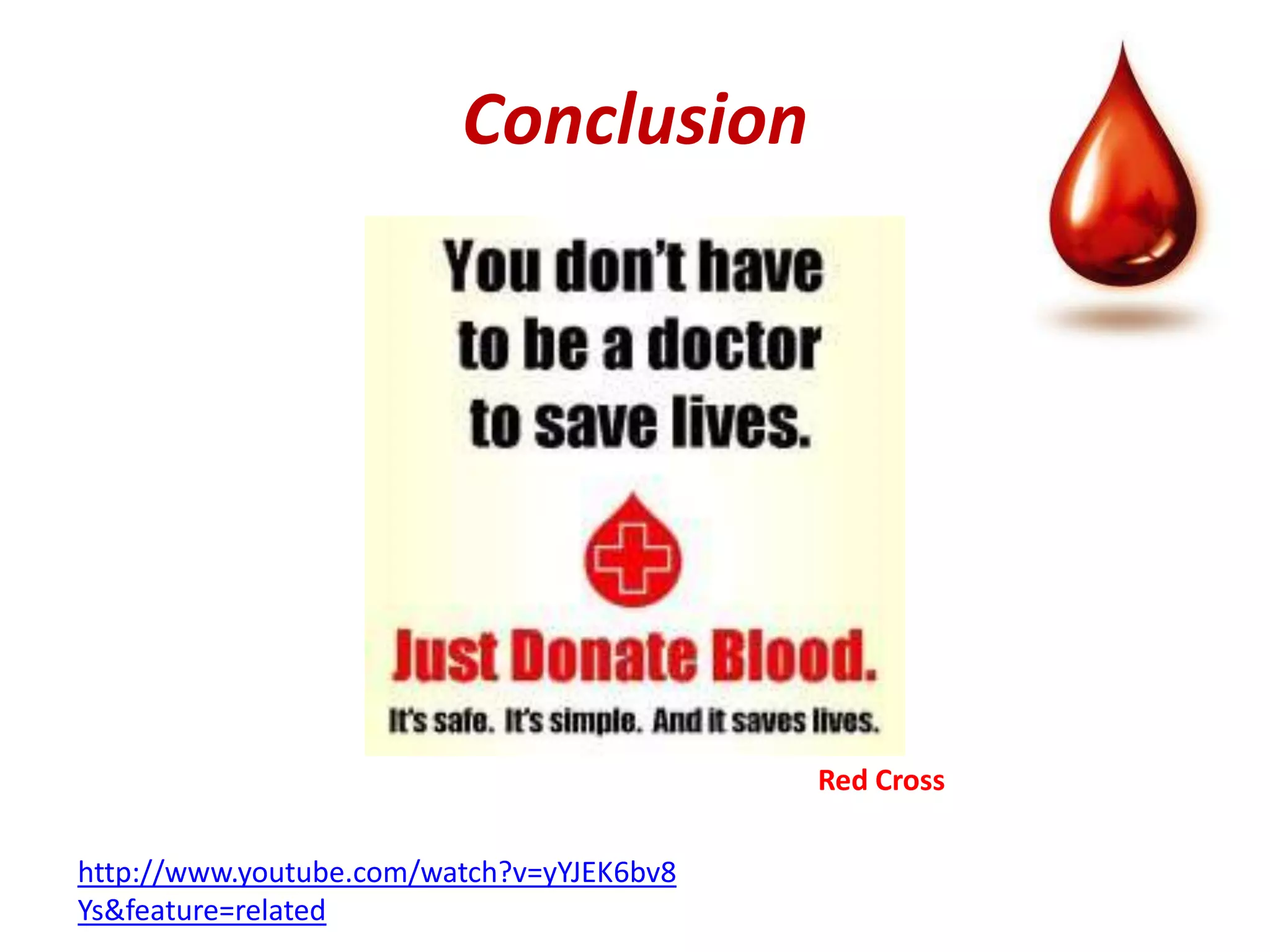 Conclusion




                                           Red Cross

http://www.youtube.com/watch?v=yYJEK6bv8
Ys&feature=related
 