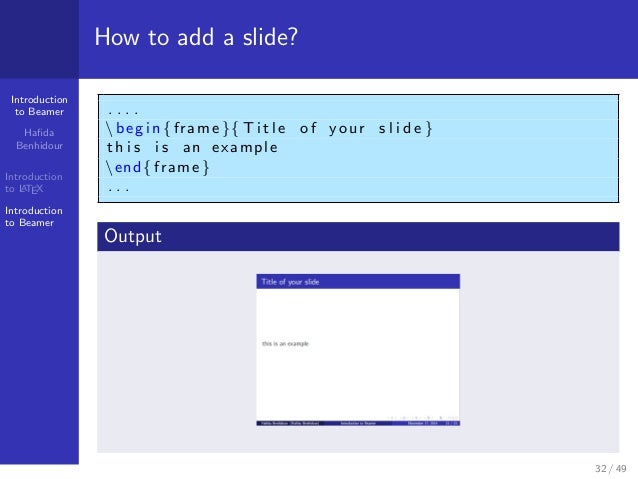 how to make a presentation with latex? introduction to beamerpresenta… how to make a presentation with latex? introduction to beamerpresenta…, Presentation templates