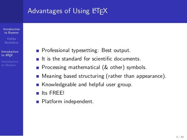 academic writing using latex ppt