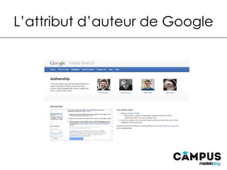 L’attribut d’auteur de Google
 