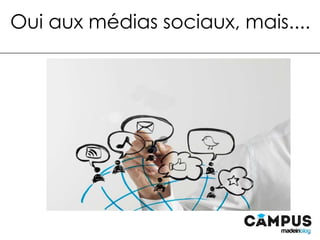 Oui aux médias sociaux, mais....
 