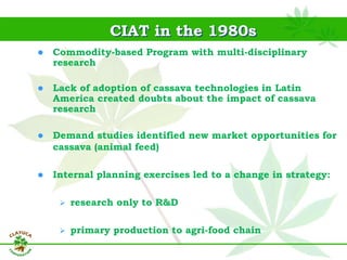 Why isn´t Colombia the LAC version  of Thailand for the cassava crop?