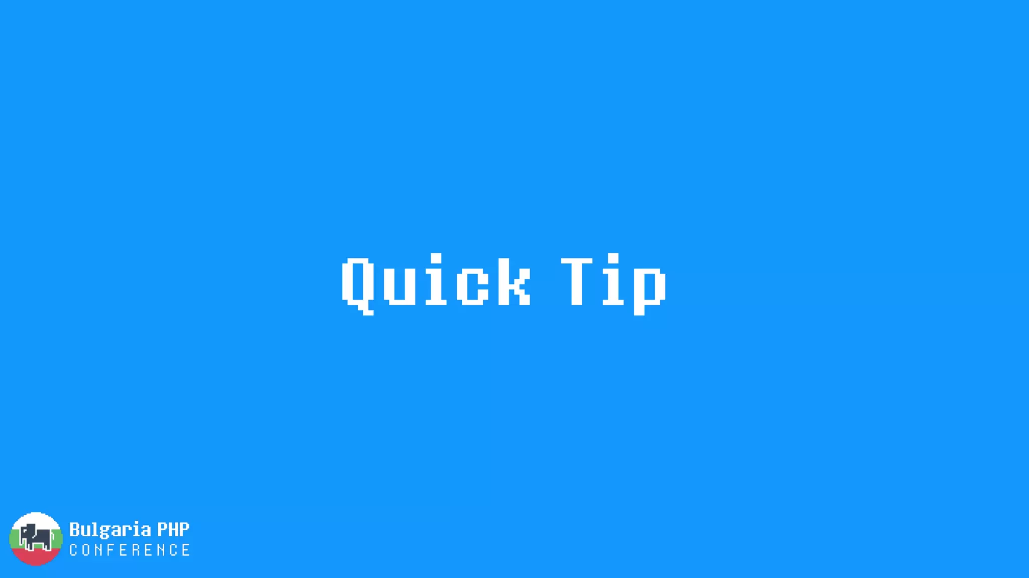 Quick Tip
 