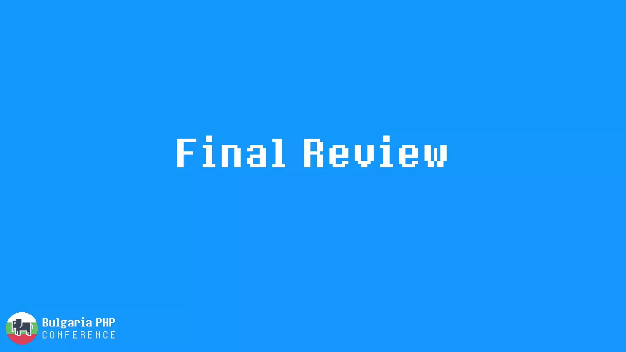 Final Review
 