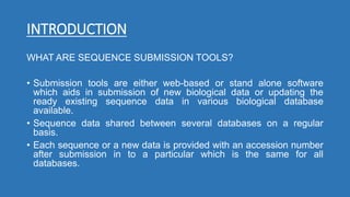 Sequence submission tools ............pptx
