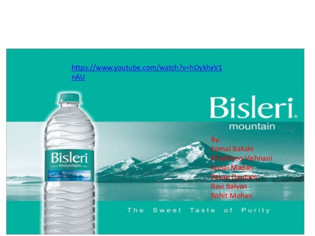 project on bisleri project on bisleri