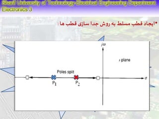•ایجاد قطب مسلط به روش جدا سازی قطب ها : 
تئوری تکمیل شده روش میلر( (Pole – splitting 
 