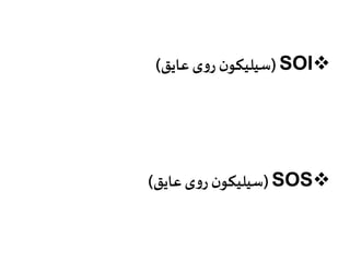 سیلیکون روی عایق( (SOI 
سیلیکون روی عایق( (SOS 
 