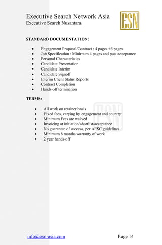 Executive Search Nusantara Brochure