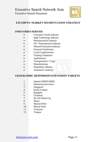 Executive Search Nusantara Brochure