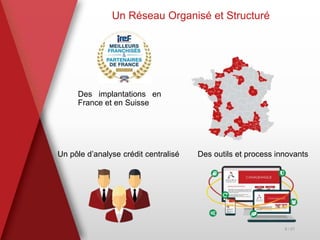 Un Réseau Organisé et Structuré
Des implantations en
France et en Suisse
9 / 21
Un pôle d’analyse crédit centralisé Des outils et process innovants
 