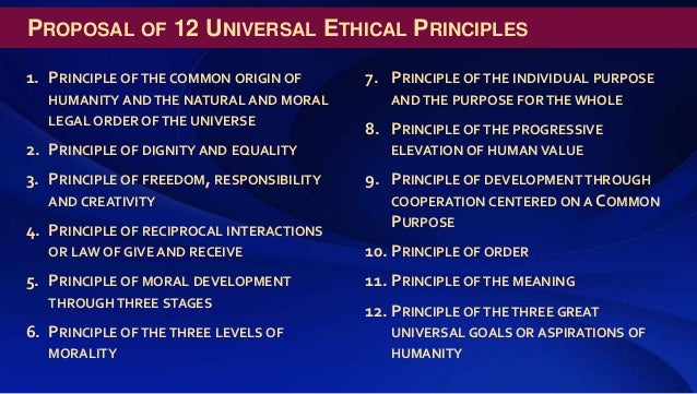 Universal Ethical Principles Book 7