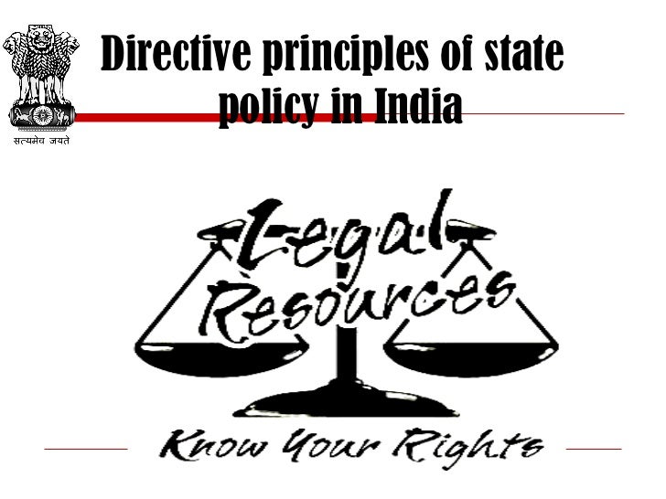 Presentation directive principals of state policy