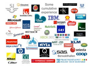 Some
      cumulative
      experience




                         Berwaldhallen
CV,	
  sort	
  of…	
  
 