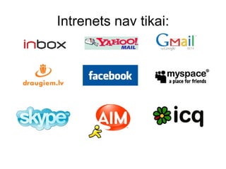Intrenets nav tikai : 