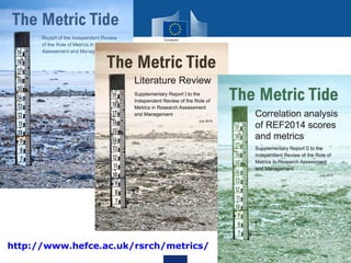 http://www.hefce.ac.uk/rsrch/metrics/
 