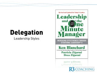 Delegation
Leadership Styles
 