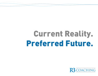 Current Reality.
Preferred Future.
 