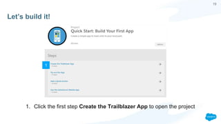 Presentation Build Your First App by Trailhead | PPTX