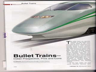 Bullet train in india
