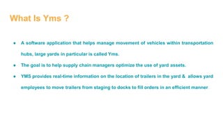 Introduction To Yard Management System | PPTX