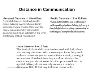 Public Distance Examples Non Verbal Communication | PPTX