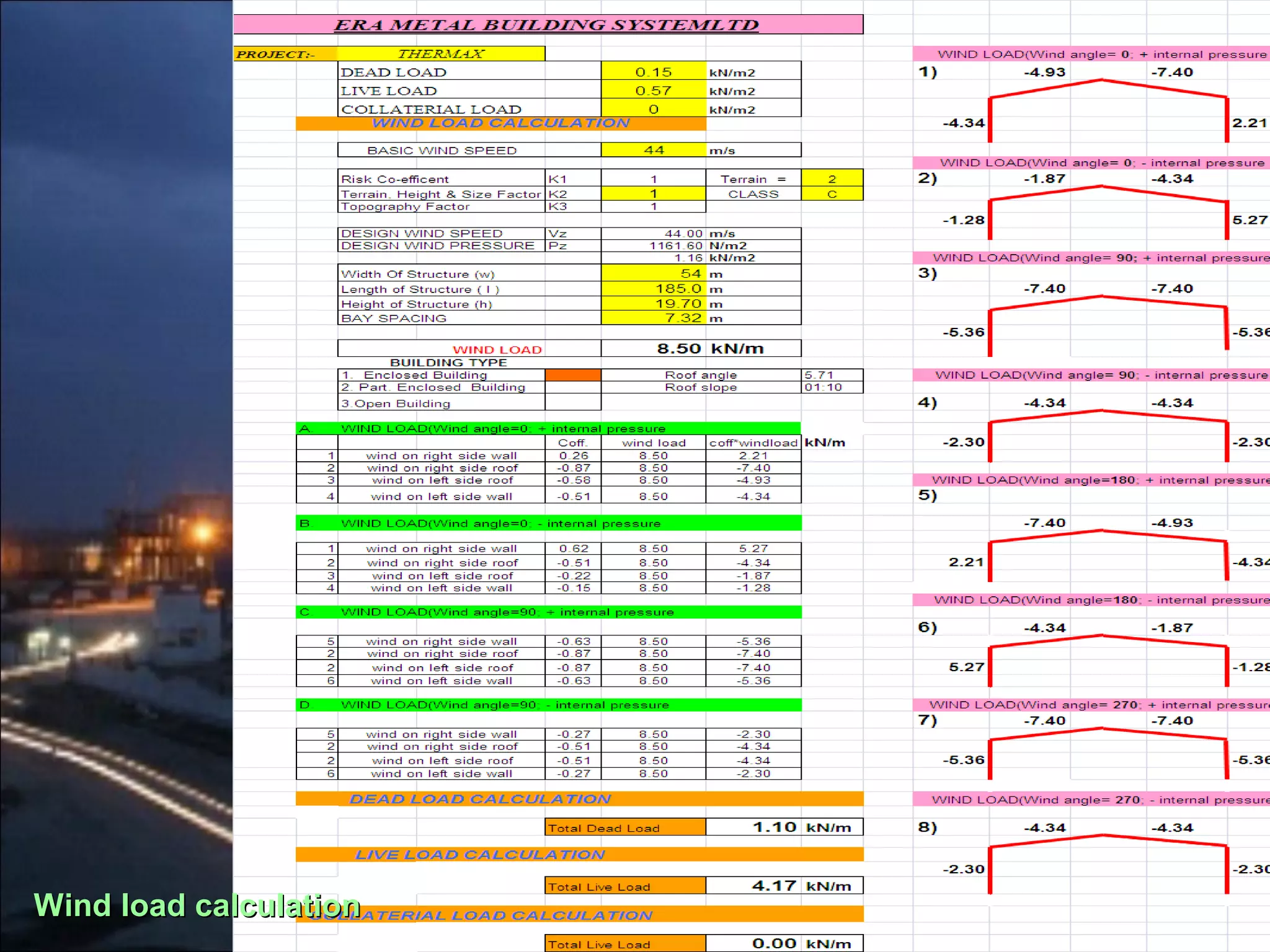 Wind load calculationWind load calculation
 