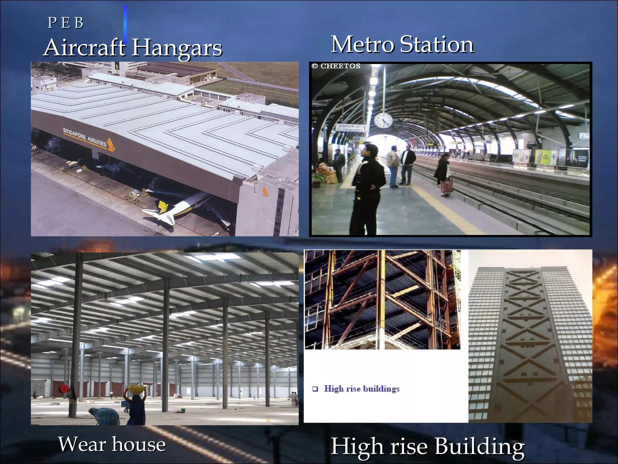 Aircraft HangarsAircraft Hangars
P E BP E B
Metro StationMetro Station
Wear houseWear house High rise BuildingHigh rise Building
 