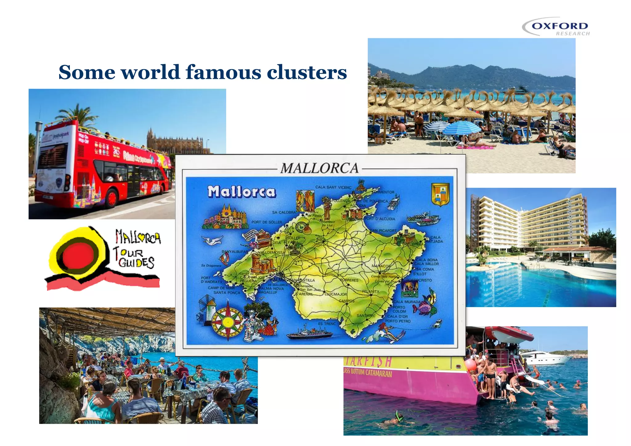 Some world famous clusters
 