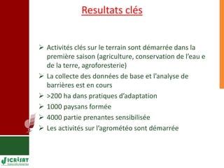 Programme d’apprentissage sur l’adaptation aux changements climatiques à Mopti 