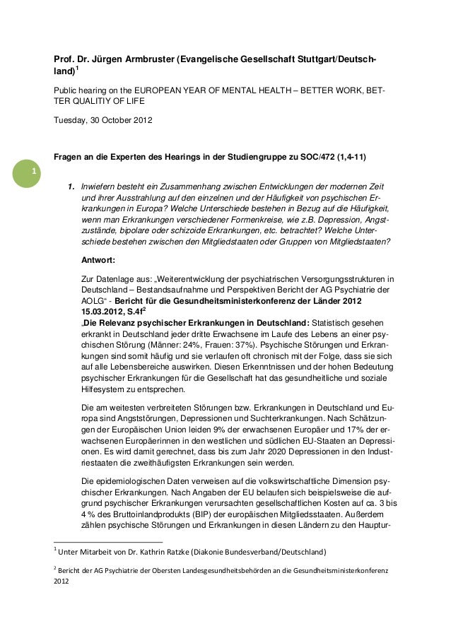 Fragen An Die Experten Des Hearings In Der Studiengruppe Zu Soc 472