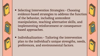 Behavior assessment- various phases of a program | PDF