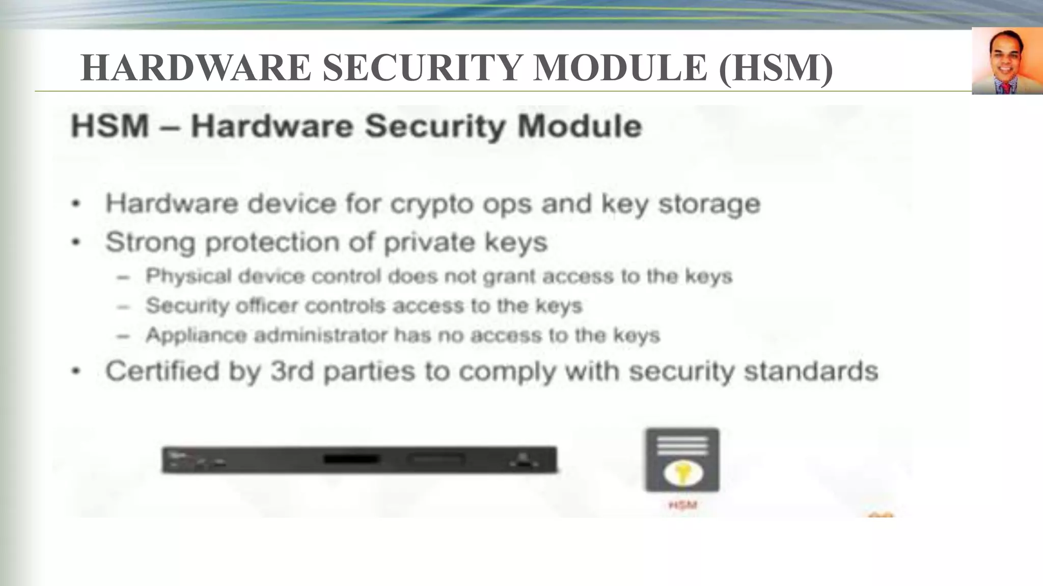HARDWARE SECURITY MODULE (HSM)
 