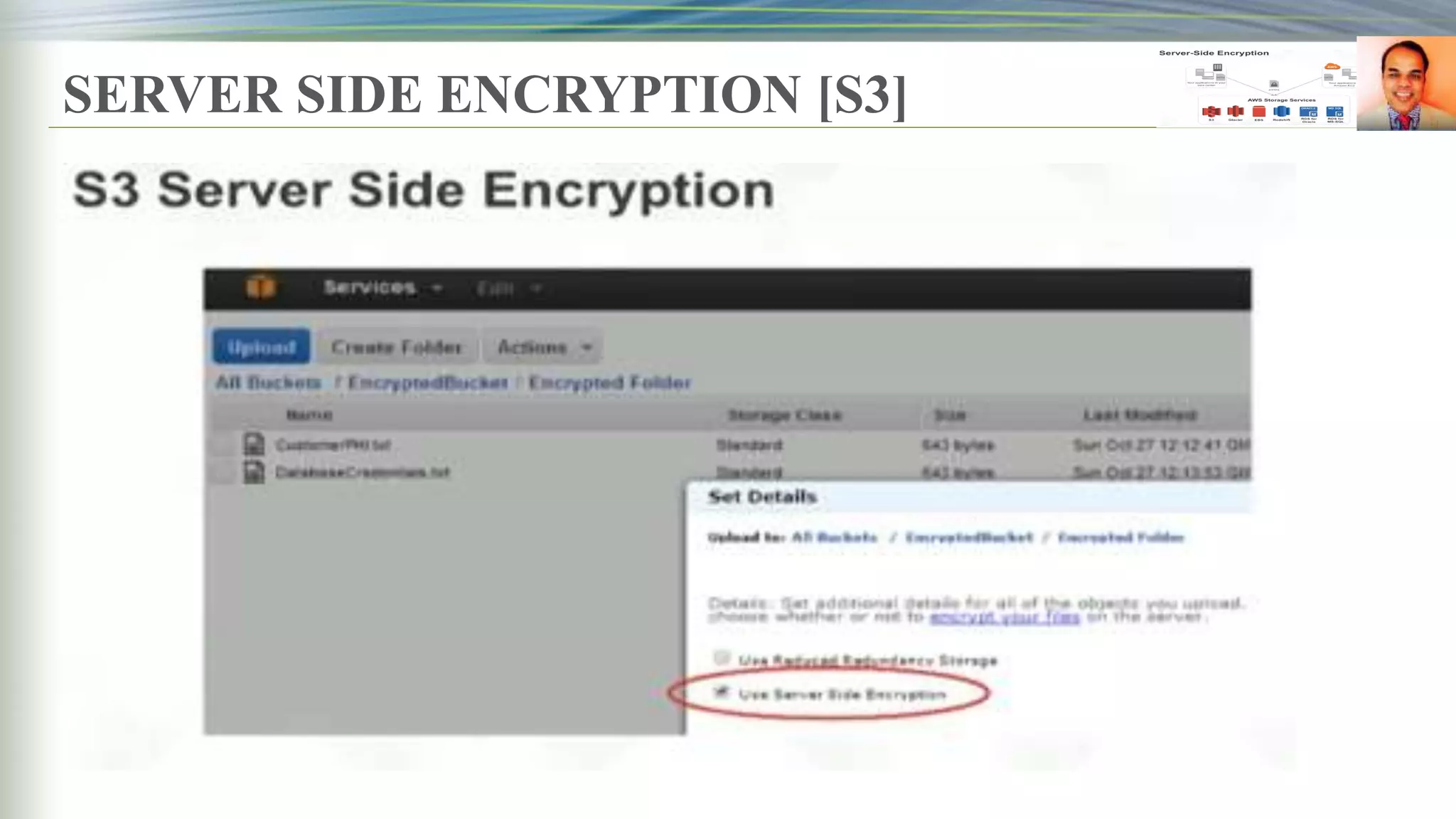 SERVER SIDE ENCRYPTION [S3]
 