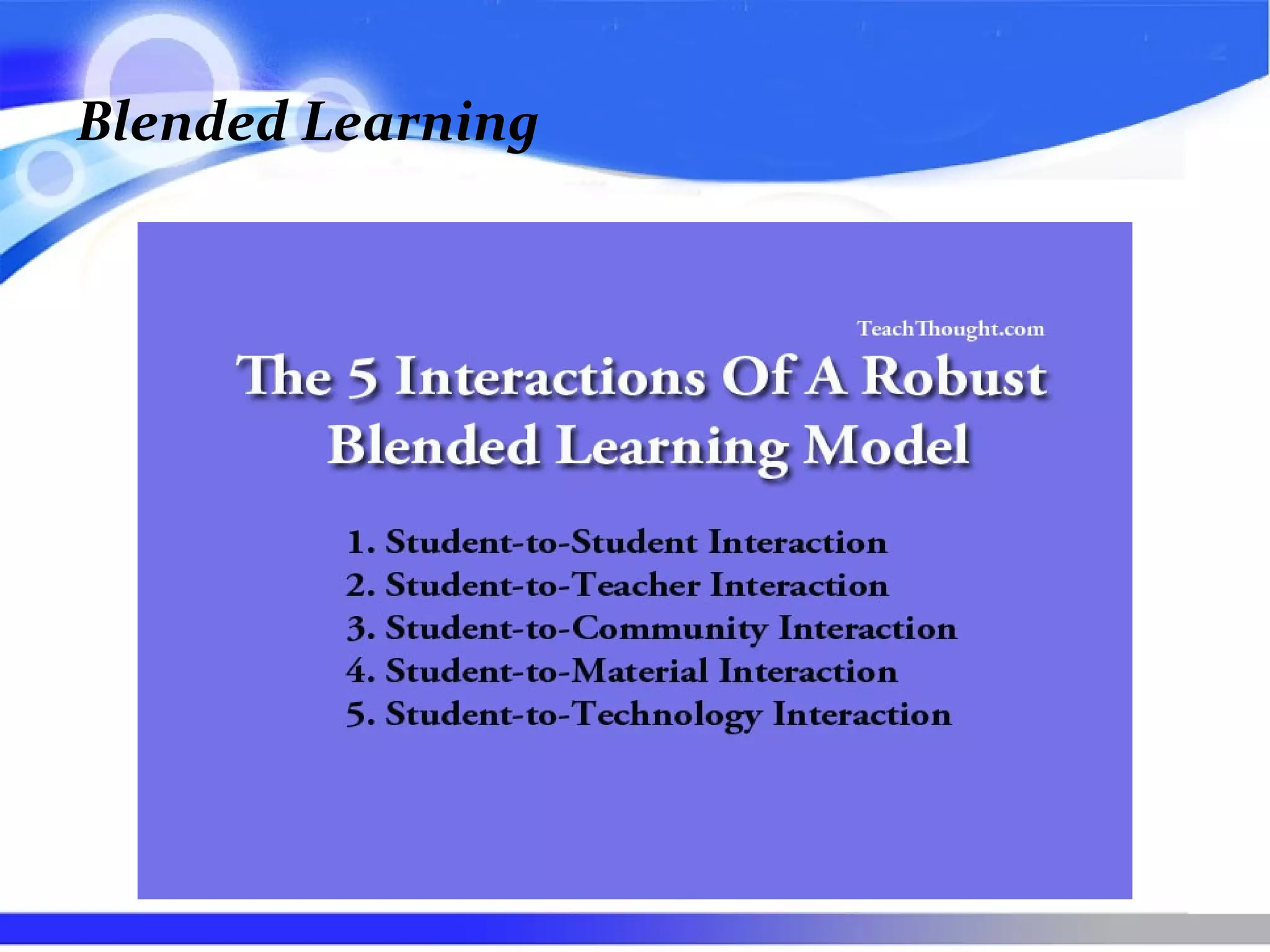 Blended Learning
 