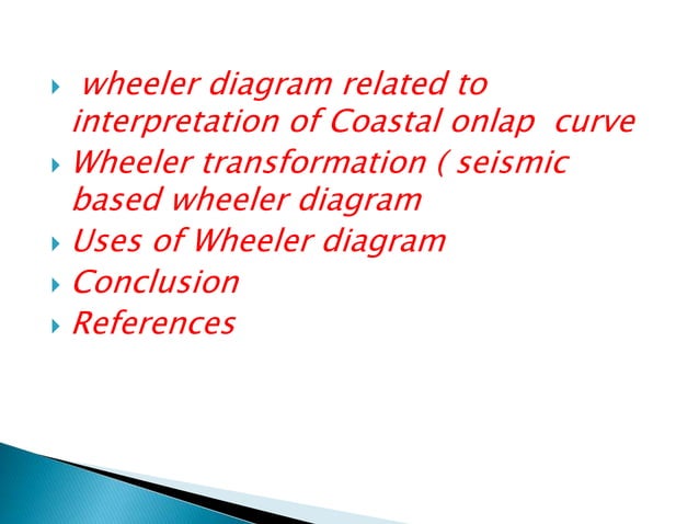Wheeler Diagram and interpretation of wheeler diagram | PPTX