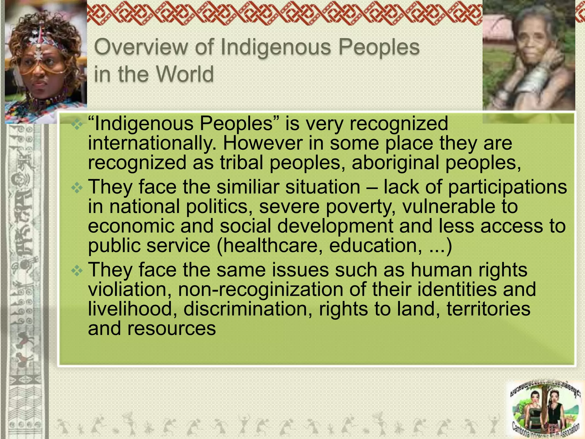What Some Indigenous Rights Presentation cambodia indigenous peoples rights to ltr 2014 | PPTX