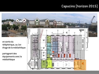Capucins (horizon 2015)




en sortie du
téléphérique, au 1er
étage de la médiathèque

partageant des
équipements avec la
médiathèque
 