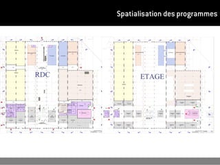 Spatialisation des programmes




RDC         ETAGE
 