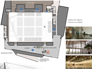 Exhibition hall -4500sq.M
Prefunction area 1700sq.M
 