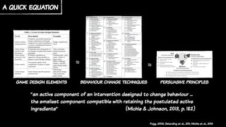 Gamification for Health Behaviour Change | PDF