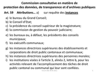 LIPAD: la Commission consultative