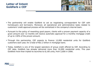 Presentation – CEF Letter of Intent