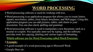 Word Processing | PDF