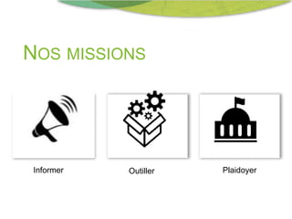NOS MISSIONS
Outiller PlaidoyerInformer
 