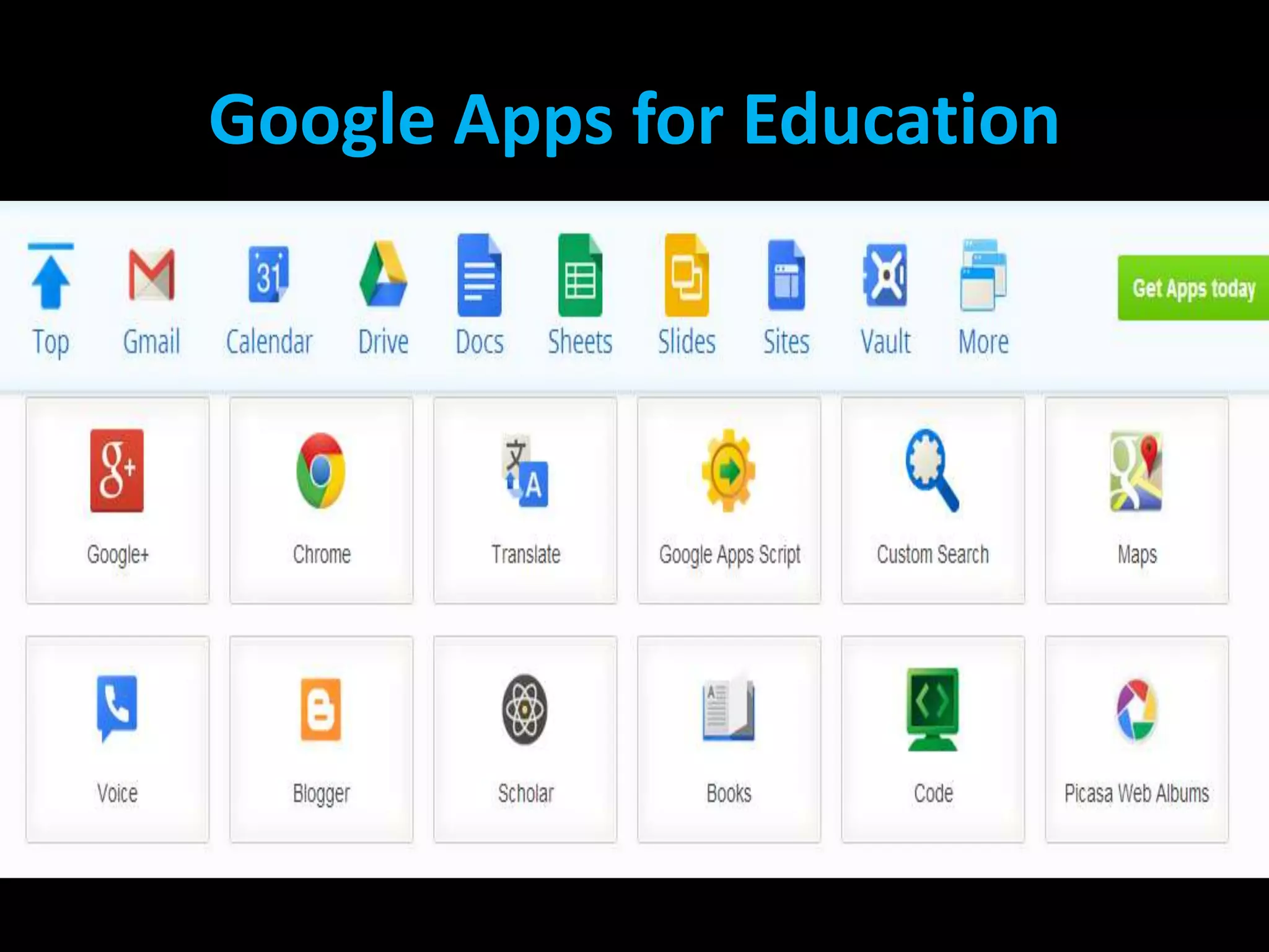 Google Apps for Education

 
