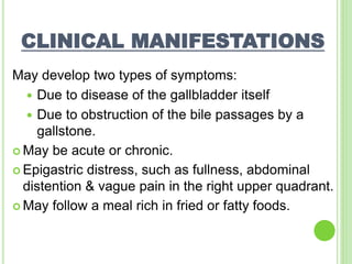 Cholelithiasis signs sale and symptoms