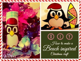 How to make a beach inspired Christmas craft