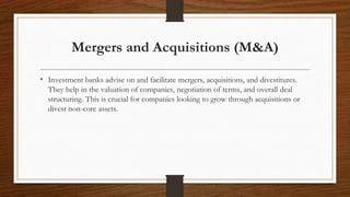 Commercial Investment banking Role of investment banking in Pakistan | PPTX